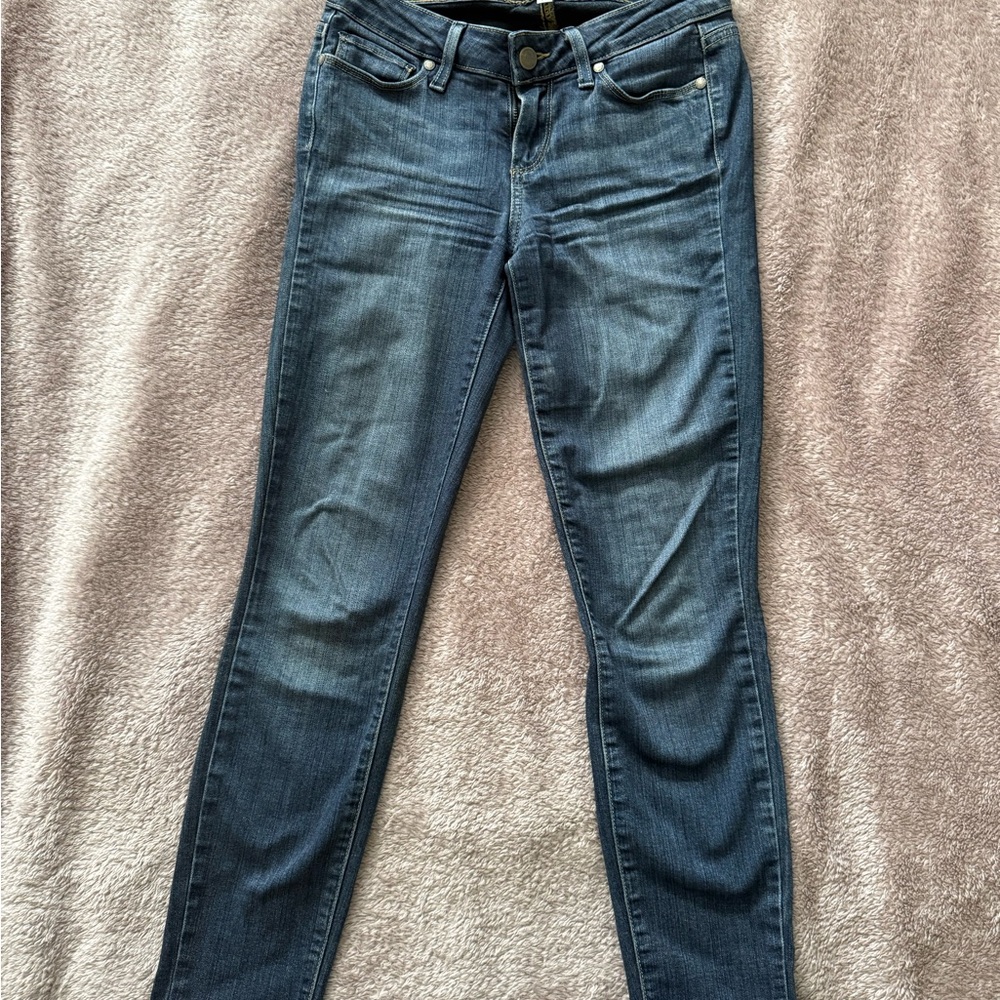 PAIGE Dark Blue Skinny Jeans